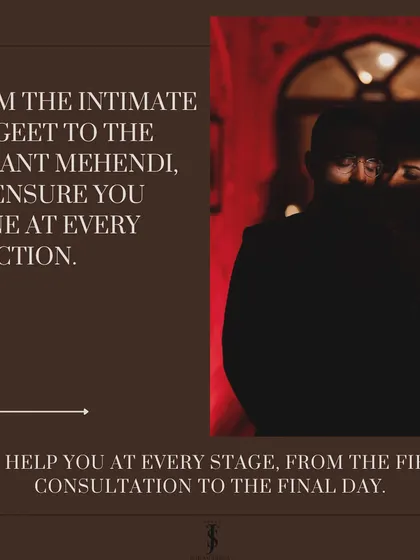 From the intimate Sangeet to the vibrant Mehendi, I ensure you shine at every function, helping you at every stage from the first consultation to the final day.