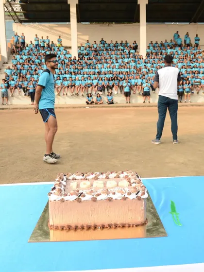 An event is also a celebration of milestones. At the TCS W10K, we celebrated our JJsRunning community reaching the milestone of influencing 10,000 people to adopt an active lifestyle. This cake cutting ceremony with our runners shows that our events are built on a foundation of community and shared achievement.