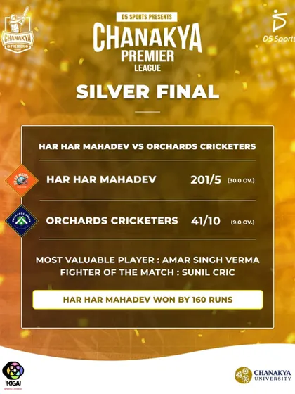 The decisive result of the Silver Final in the inaugural CPL season.