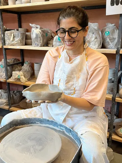 The smiles on our guests' faces say it all. The joy of creating something with your own hands is a wonderful experience to share with friends.