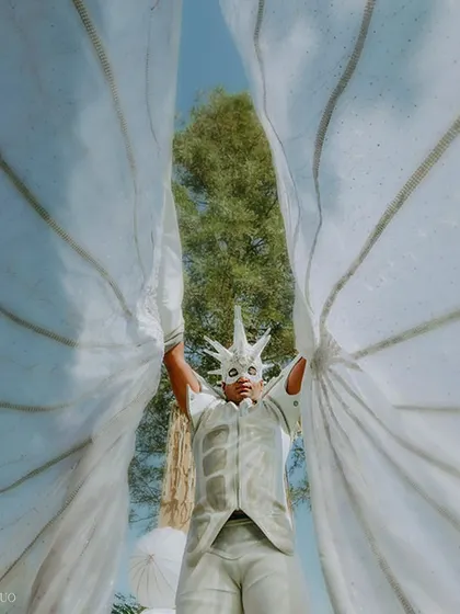 The landscaped lawns of Udaivilas transformed into a festival paradise. This video captures the mind-blowing performances, from winged dancers to acrobats on stilts, that brought the Ibiza and Portugal-inspired theme to life.