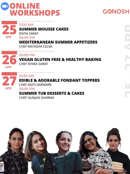 My summer schedule was designed to help you whisk it up with classes on mousse cakes, Mediterranean appetizers, and adorable fondant toppers.