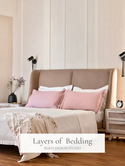 Layering your bedding with different textures, like a soft throw and plush pillows, is essential for creating a cozy and inviting bed that you can't wait to sink into at the end of the day.