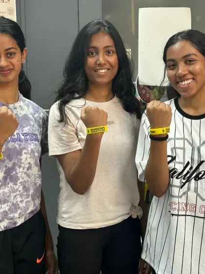 Congratulations to Saanvi, Meghana, and Vaishnavi. They have all earned their yellow bands at the intermediate level with their fantastic performances.