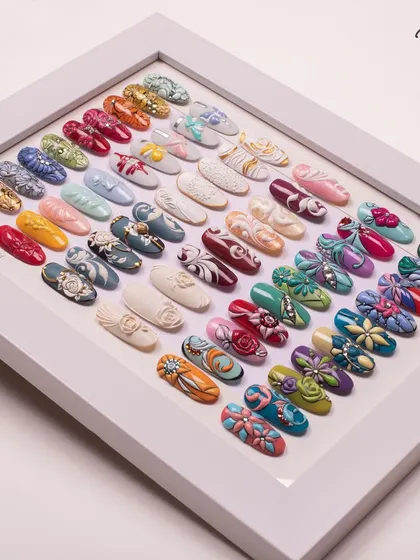 One of my favorite portfolio collections, showcasing a wide variety of my embossed and hand-painted designs. Which one is your favorite?