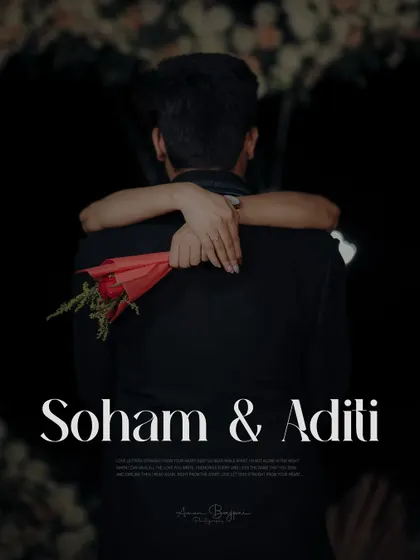 A powerful and intimate shot from behind, focusing on her arms wrapped around him. This image, taken after the proposal, speaks volumes about their connection.