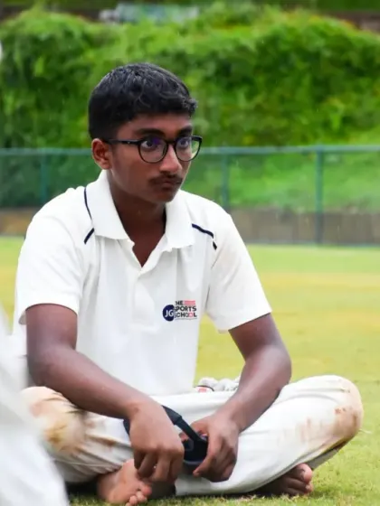 Our co-founder, Mr. Srinivas, sits down with our cricket team, offering motivational words to prepare them for upcoming matches.