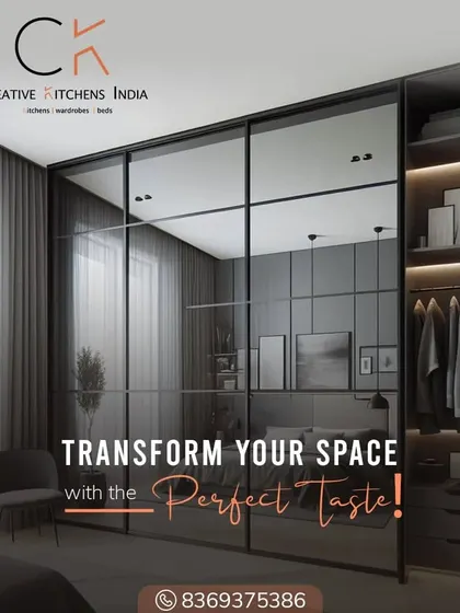 This concept image shows the transformative power of a full-mirrored sliding wardrobe. Such designs are perfect for making smaller rooms feel spacious and bright while providing ample storage.
