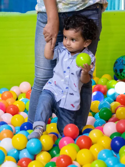 Even the tiniest tots can enjoy our massive ball pit with a little help from a grown-up. It's a sensory wonderland for all ages.