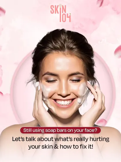 Skincare Mistake: Using soap bars on your face. Let's talk about what's really hurting your skin and how to fix it. The wrong cleanser can strip your skin and disrupt its delicate balance.