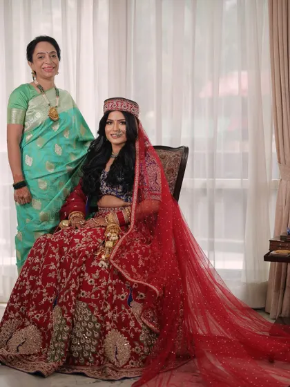 A precious moment between the bride and her mother. I love creating looks that feel timeless and allow for these beautiful memories to be captured perfectly.