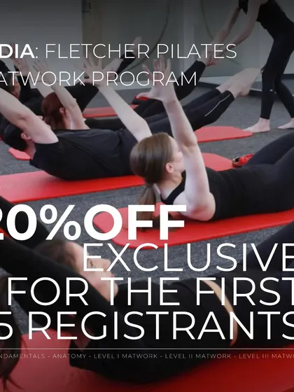 An exclusive offer for our upcoming Fletcher Matwork Teacher Training Program. This is a great opportunity to go deeper with your understanding of movement and posture.