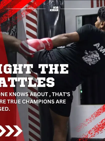 Fight the battles no one knows about. That's where true champions are forged. MMA training builds the inner strength to win your personal battles.