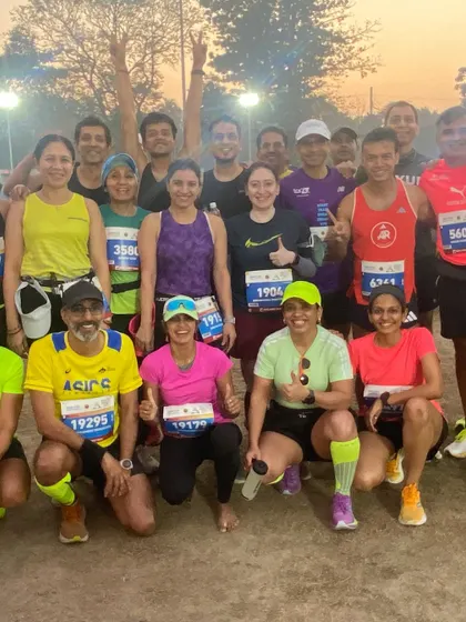 The running community in Kolkata. It is always great to see so many familiar and new faces at race events across the country.