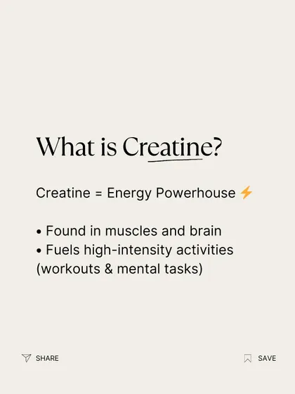 What is creatine? It's an energy powerhouse found naturally in your muscles and brain. It fuels high-intensity activities, both physical and mental, making it a crucial supplement for performance.