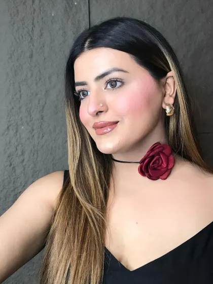Another angle of my signature no-foundation makeup look. I teach how to achieve this glowing, natural finish in my self-makeup classes.