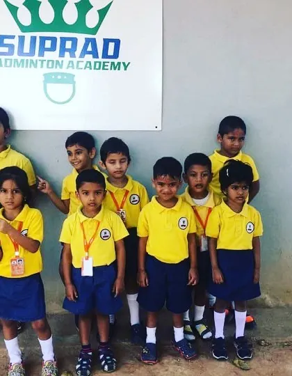 Another great group photo of our students outside the academy entrance. I am proud to foster a community where kids can learn, play, and grow together.