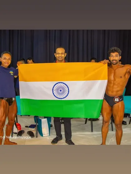 Team India backstage at the INBA Singapore event. We came to compete and represent.