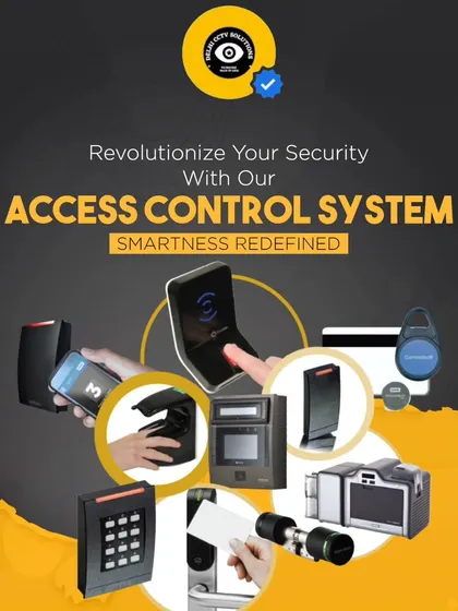 I offer a complete range of access control solutions. This includes everything from fingerprint and face recognition scanners to card readers and key fobs, tailored to your specific security needs.