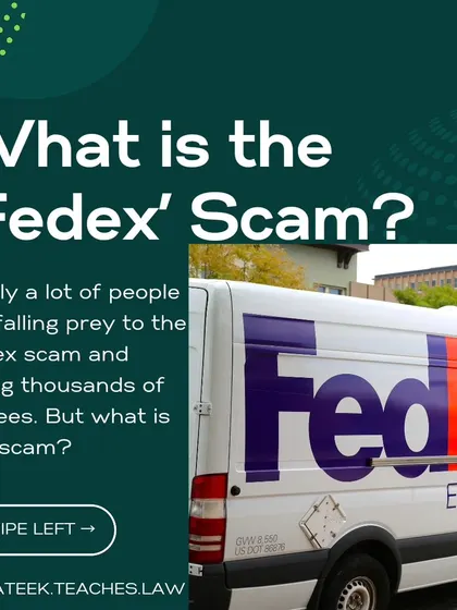 A cover image for a detailed breakdown of the widespread 'FedEx' parcel scam in India. This serves as a real-world example of the specific, current online safety threats I help clients navigate, showing my practical and relevant expertise in identifying and explaining complex scams.