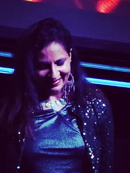 A quiet moment of smiles and gratitude after a performance. Still feeling the amazing vibes from the 'Dance Ok Please' event.