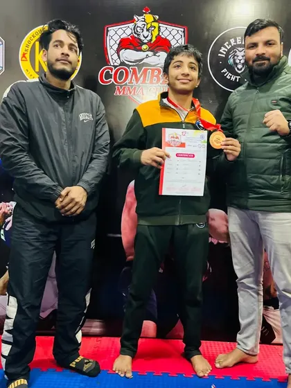 A proud moment with one of our young medal winners at the 12th Inter club Championship. We celebrate every victory, big or small, because every step forward counts.