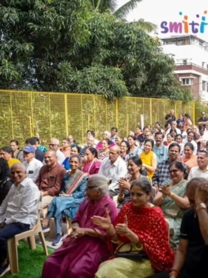 The audience of proud grandparents applauds enthusiastically. Their support and presence make the day a tremendous success.