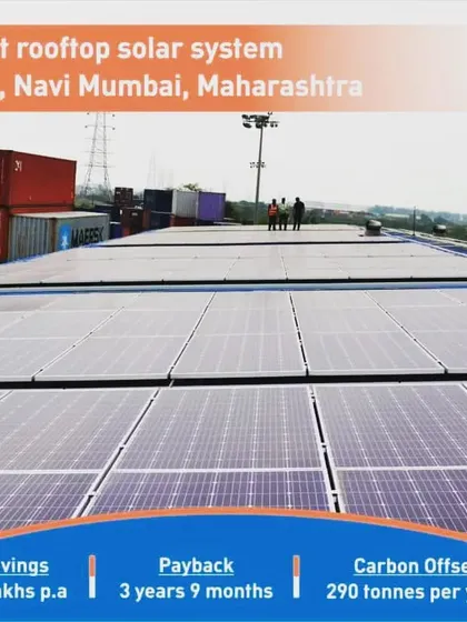 Viraj Group, one of India's biggest stainless steel producers, will save approximately INR 17 lakhs annually with their 200-kilowatt rooftop solar system in Navi Mumbai.