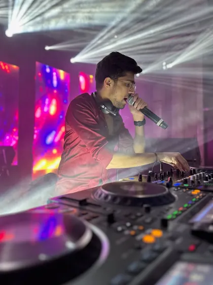 Landed at 1 AM, and the party started at 1:01 AM. The life of a DJ means being ready to go at a moment's notice.