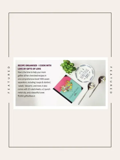 A closer look at the feature in Vistara magazine. My recipe organiser is designed to help you gather all your cherished family recipes in one beautiful book.