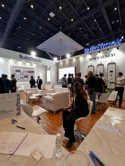 Three days, countless memories. This photo captures the vibrant atmosphere of our booth at the Smart Home Expo at the Jio Convention Centre, Mumbai, where we showcased innovation and built connections.