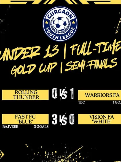 Our U13 'Blue' team storms into the GYL Gold Cup final with a decisive 3-0 victory.