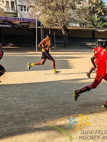 Players doing running drills during the 2024 camp. Fitness and stamina are crucial for success in hockey.