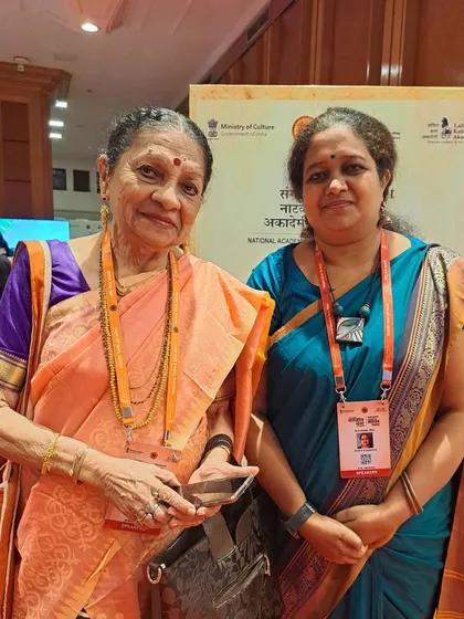 With the revered Guru Dr. Padma Subrahmanyam. These are moments to cherish and learn from.