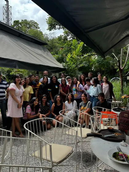 The official group picture from our Bangalore Adda. It was a fantastic day of community bonding, games, and great conversations.