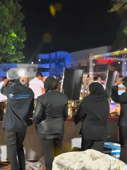 Our team, including female staff, ready for service at the OPPO launch. We ensure a professional and diverse team for all types of events.