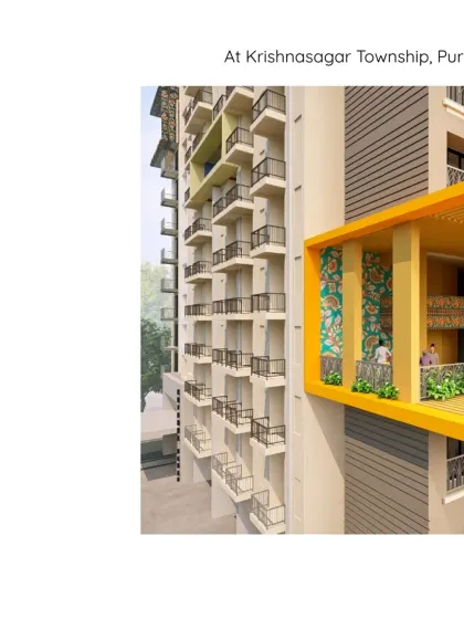 A closer look at the architectural expression at Krishnasagar Township, where contemporary design is rooted in the cultural context of Puri.