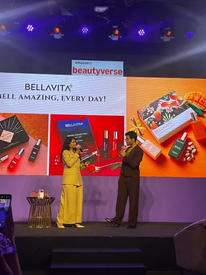 A brand launch segment at Amazon Beautyverse. We coordinate with brand representatives and hosts for a seamless presentation.