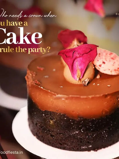 A party without a cake is just a meeting. My dessert offerings range from decadent chocolate cakes like this one to traditional Indian sweets, ensuring your celebration ends on the sweetest note.