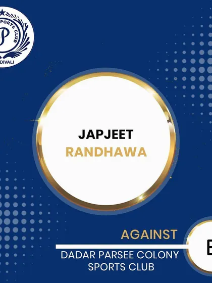 Japjeet Randhawa scored 61 runs in the Purshottam Shield Cricket Tournament.