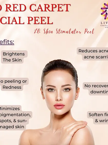 The ZO Red Carpet Facial Peel is a skin stimulator peel perfect for achieving a radiant glow without downtime. It brightens the skin, softens fine lines, and minimizes hyperpigmentation.