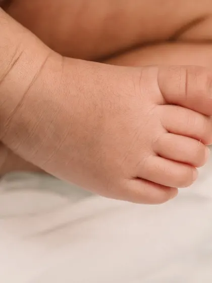 A close-up of a perfect little newborn foot. I love capturing these details that change so quickly.