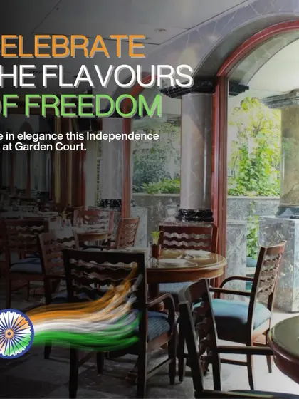 Freedom tastes better when celebrated together. This Independence Day, dine amidst timeless elegance at Garden Court.