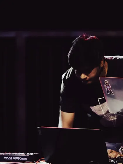 People often call me the quiet guy behind the console. This is what an introvert DJ looks like, completely focused and lost in the music.