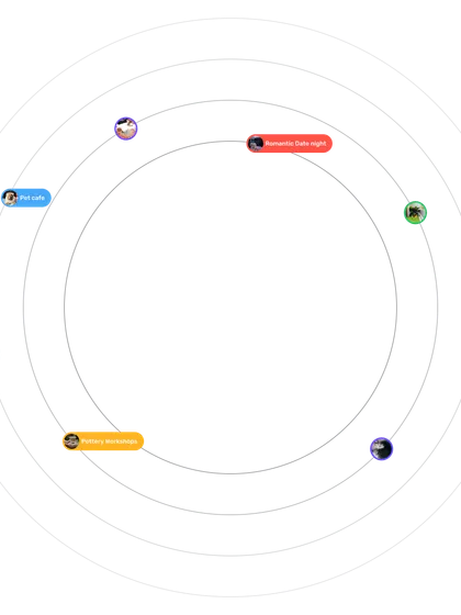 exploring unconventional ui concepts. this visual represents a radial navigation system, a prototype for a more dynamic and engaging way for users to interact with different parts of an application.