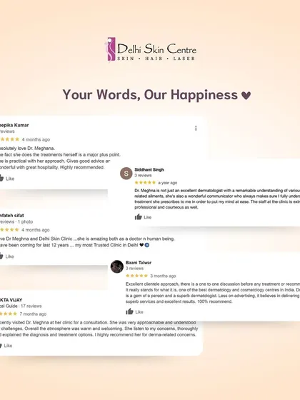 Your words are our greatest motivation. Reading reviews from patients who have trusted me for over 12 years or who felt truly heard during their first consultation reminds my team and me why we are so passionate about what we do.