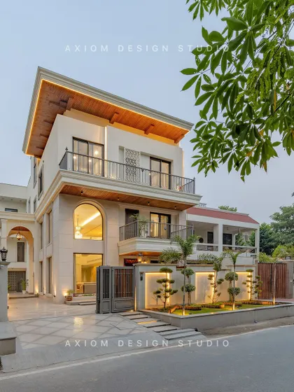 This is the result of a complete transformation project where we reimagined a dated structure into a modern neoclassical home. We focused on creating grand proportions, elegant details, and a seamless connection with the landscaped exterior to craft a residence that feels both timeless and new.