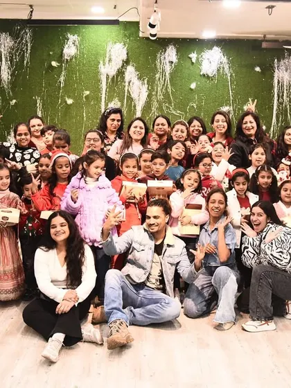 Another big, happy group photo from our Christmas celebration. These moments with our dance family are what we cherish most.