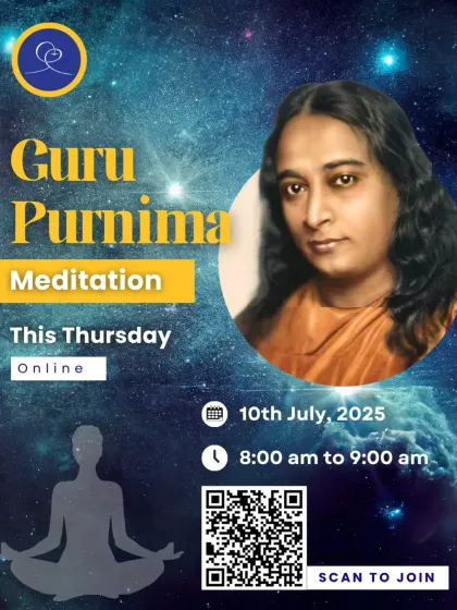 On the sacred day of Guru Purnima, join us for a special online meditation to honor our gurus. Let us come together in devotion and attunement to seek their blessings for inner peace and spiritual upliftment.