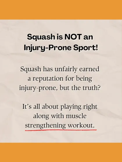 Squash has an unfair reputation for being injury-prone. The truth is, it's all about playing right and strengthening the muscles that support your game.